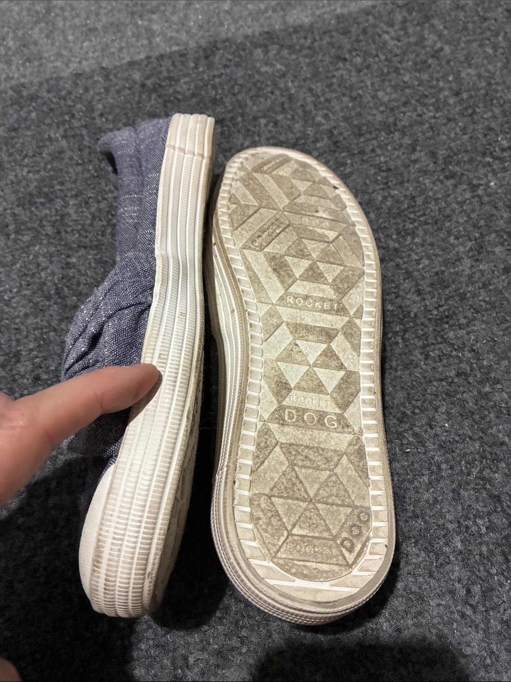 👠 Rocket Dog Navy Slip-On Knot Sneakers - Picture 3 of 3